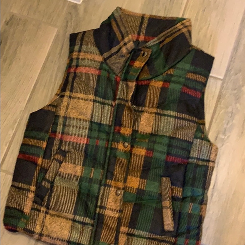 Vanilla Bay Flannel vest. New with tags.